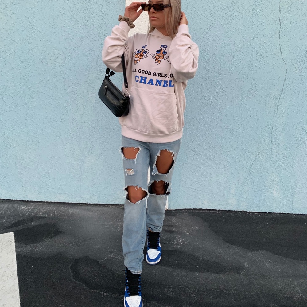 Mega yacht all good girls go to Chanel hoodie